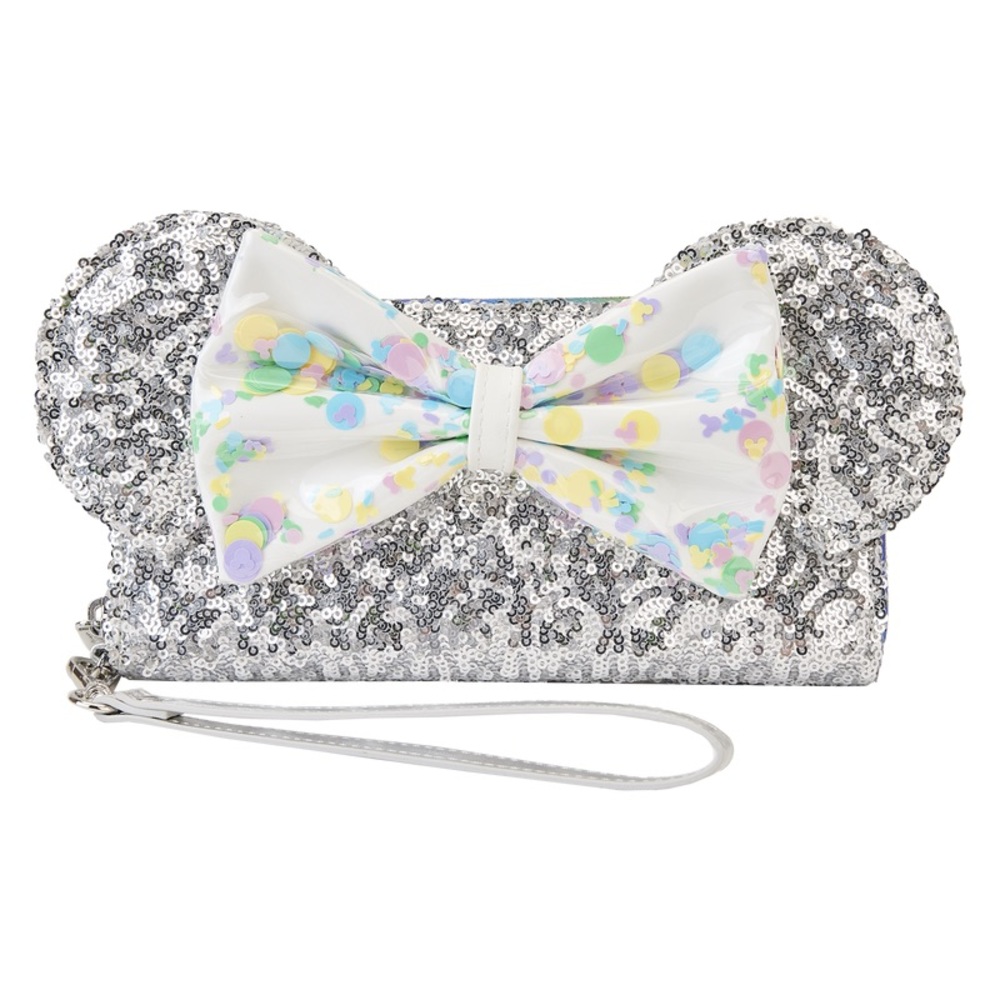 LOUNGEFLY Disney Mickey & Friends Birthday Celebration Zip Around Wallet
